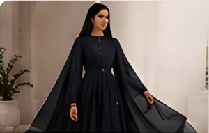 Black modest dress
