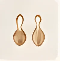 Gold teardrop earrings