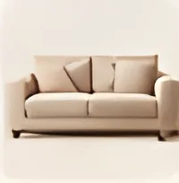 Bouclé three-seat sofa