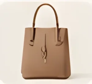 Camel leather handbag