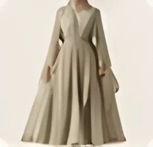 Sage chiffon maxi dress