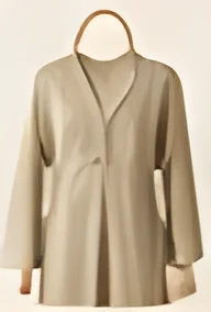 Olive linen shirt dress