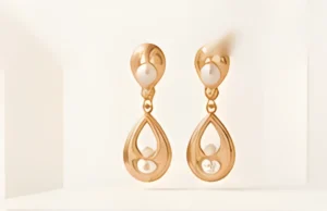 Soft gold earrings