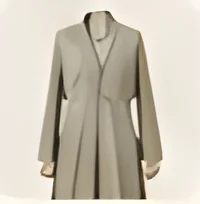 Sage modest shirt dress